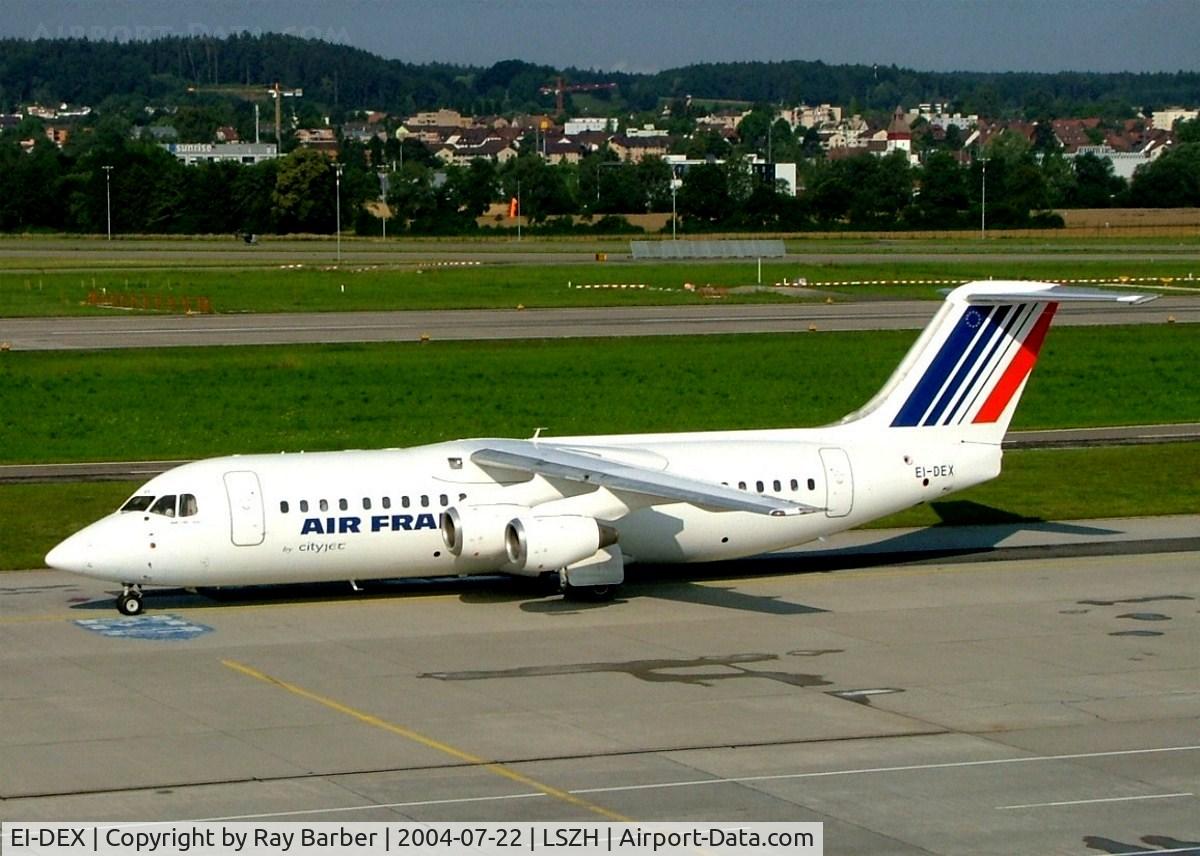 EI-DEX, 1990 British Aerospace BAe.146-300 C/N E3157, British Aerospace BAe 146-300 [E3157] (Cityjet) Zurich~HB 22/07/2004