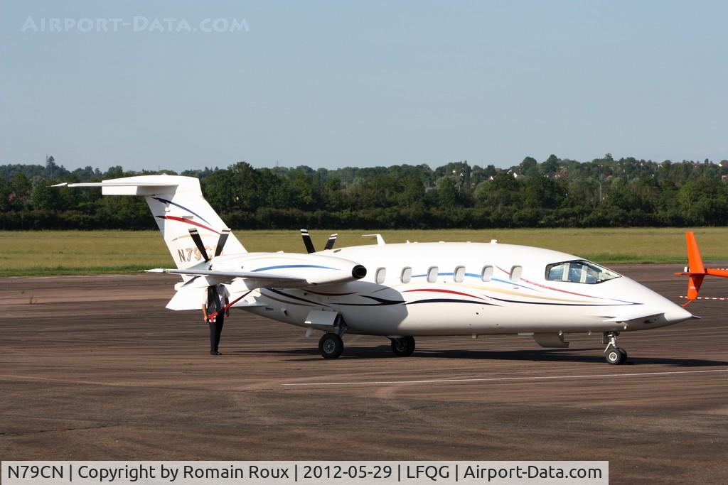 N79CN, 2003 Piaggio P-180 Avanti C/N 1061, Parked. Private jet of Sébastien Loeb