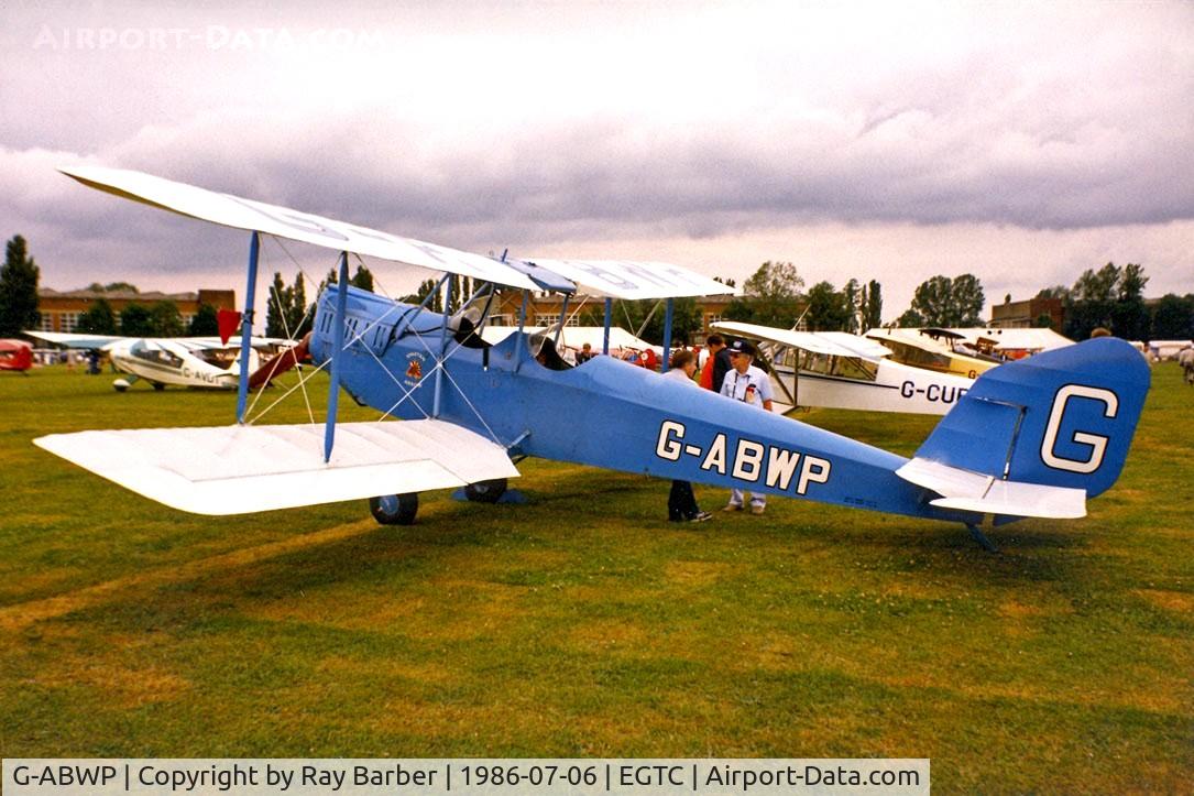 G-ABWP, 1932 Spartan Arrow C/N 78, Spartan Arrow [78] Cranfield~G 06/07/1986