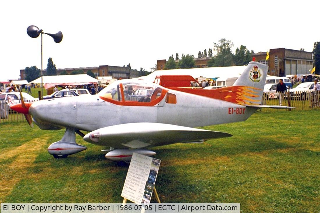 EI-BOY, 1971 Practavia Pilot Sprite (Prototype) C/N SAAC-08, Practavia Pilot Sprite [SAAC-08] Cranfield~G 05/07/1986