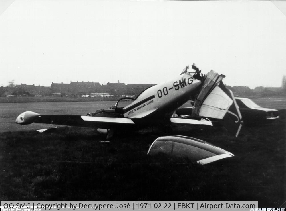 OO-SMG, 1968 SIAI-Marchetti SF-260 C/N 119, Accident at Wevelgem Airport (EBKT)