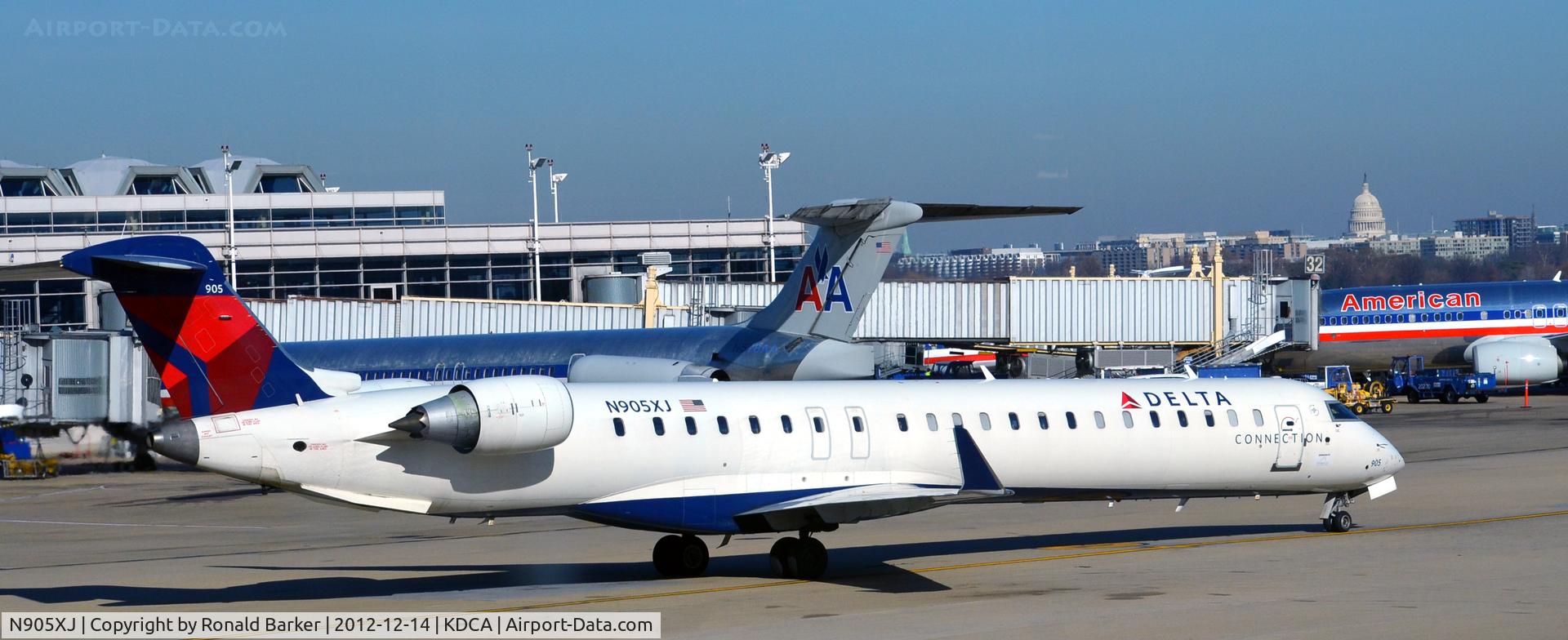 N905XJ, 2007 Bombardier CRJ-900 (CL-600-2D24) C/N 15137, Taxi DCA