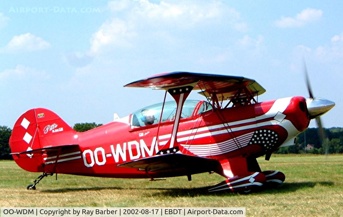 OO-WDM, 1973 Aerotek Pitts S-2A Special C/N 2046, Aerotek S-2A Special [2046] Schaffen-Diest~OO 17/08/2002
