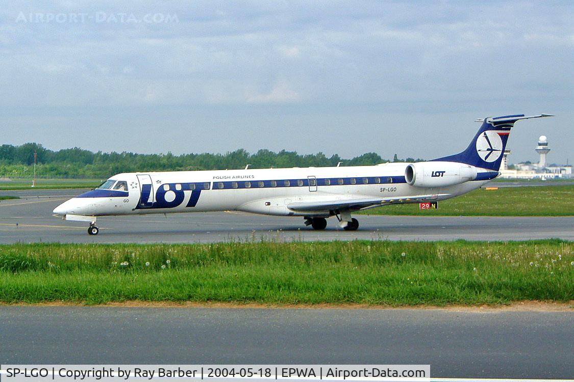 SP-LGO, 2002 Embraer EMB-145MP (ERJ-145MP) C/N 145560, Embraer ERJ-145MP [145560] (LOT Polish Airlines) Warsaw-Okecie~SP 18/05/2004