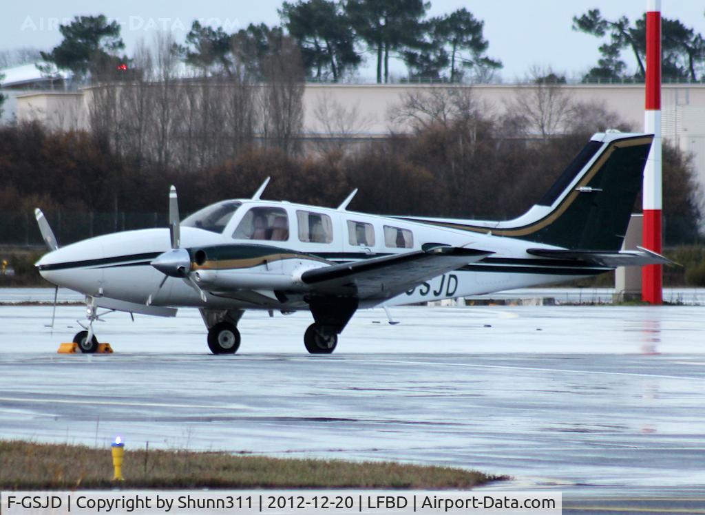 F-GSJD, 1976 Beech 58P Baron C/N TJ-74, Parked at the General Aviation area...