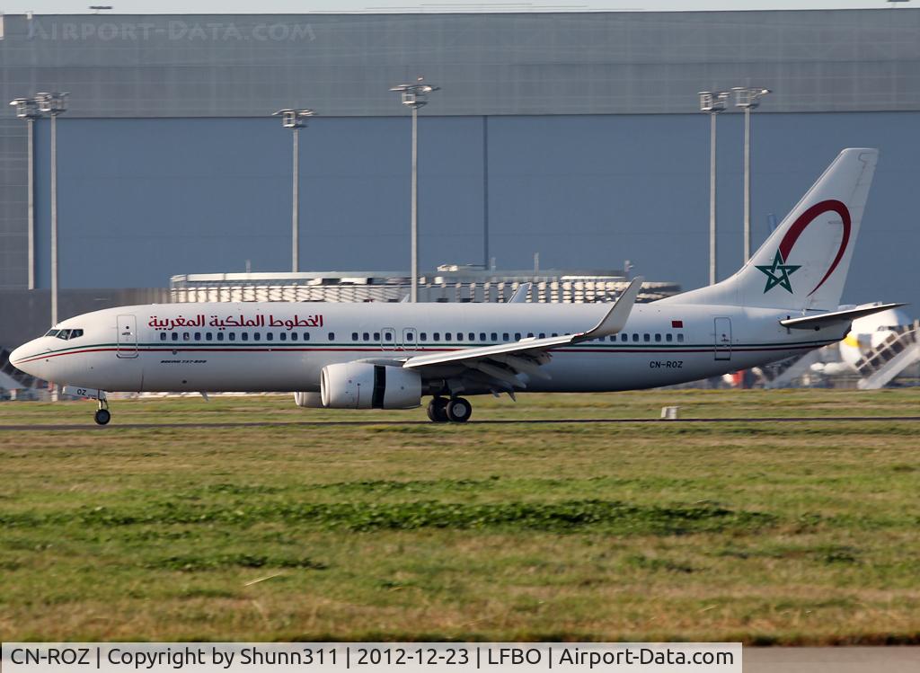 CN-ROZ, 2010 Boeing 737-8B6 C/N 33071, Landing rwy 14R in new c/s