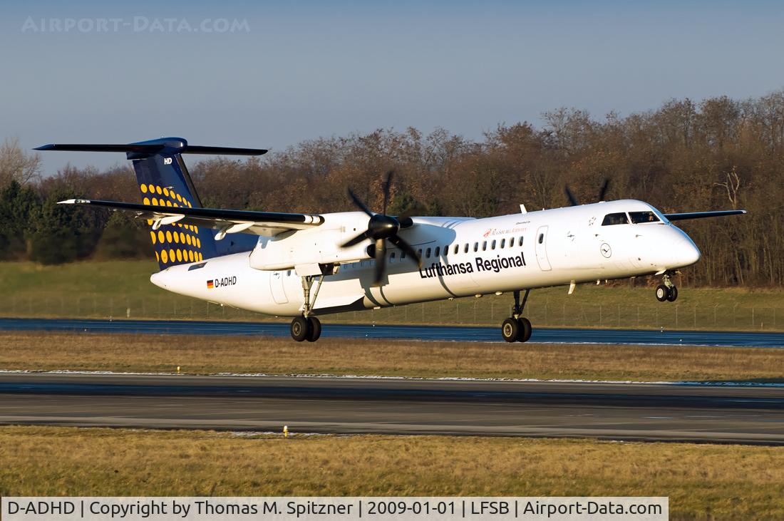 D-ADHD, 2001 De Havilland Canada DHC-8-402Q Dash 8 C/N 4056, Lufthansa Regional operated by Augsburg Airways D-ADHD