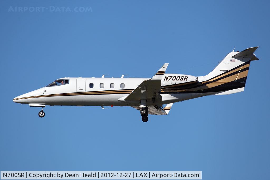N700SR, 1983 Gates Learjet 55 C/N 079, Chrysler Aviation Inc Learjet 55 N700SR from Garfield County Regional Airport (KRIL) - Rifle, Colorado, on short final to RWY 25L.