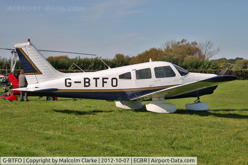G-BTFO, 1978 Piper PA-28-161 Cherokee Warrior II C/N 28-7816580, Piper PA-28-161. Hibernation Fly-In, The Real Aeroplane Club, Breighton Airfield, October 2012.