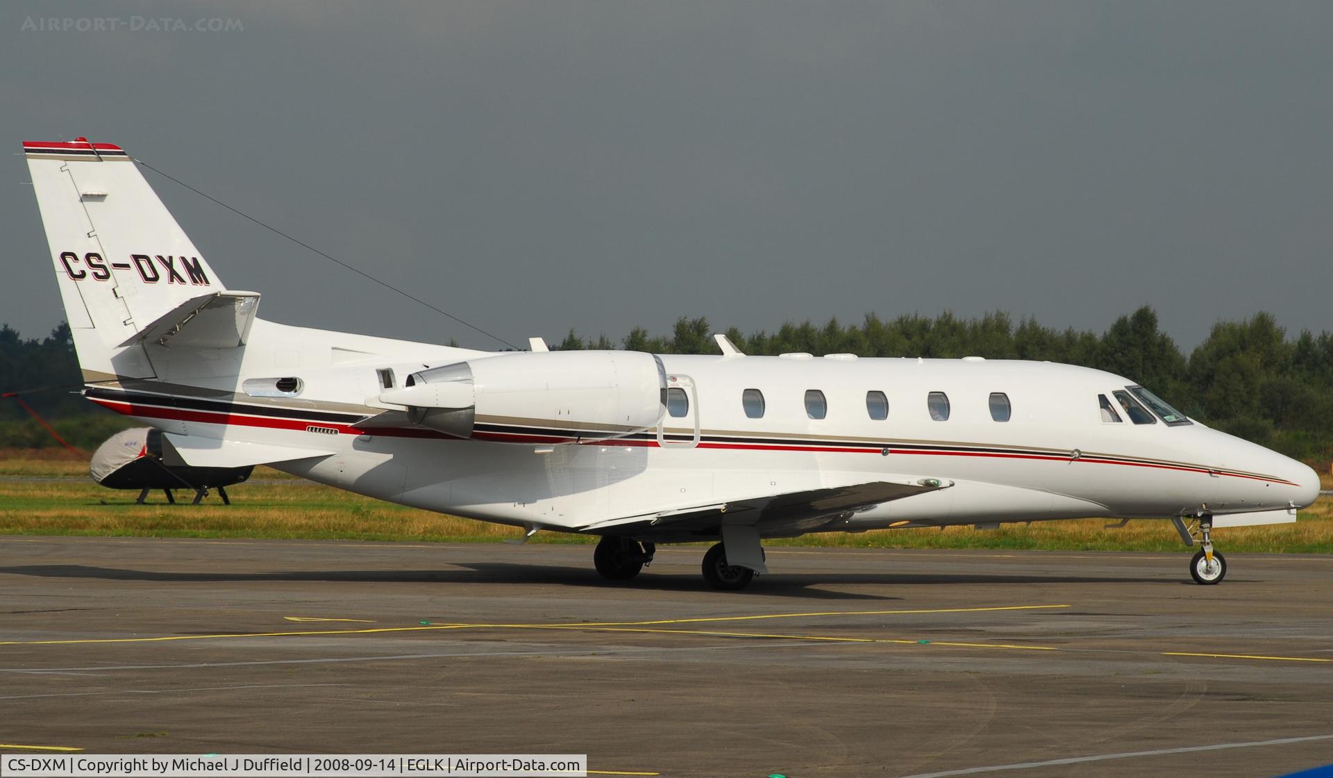 CS-DXM, 2007 Cessna 560 Citation XLS C/N 560-5683, NetJets Cessna 560 visiting Blackbushe on 14th September 2008