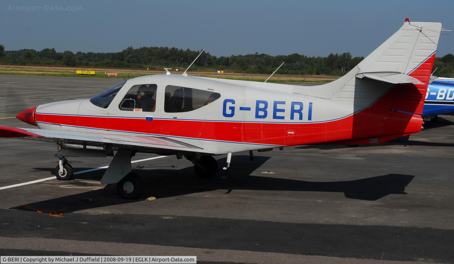 G-BERI, 1977 Rockwell Commander 114 C/N 14234, Long term resident at Blackbushe, this Rockwell Commander was photographed on 19th September 2008