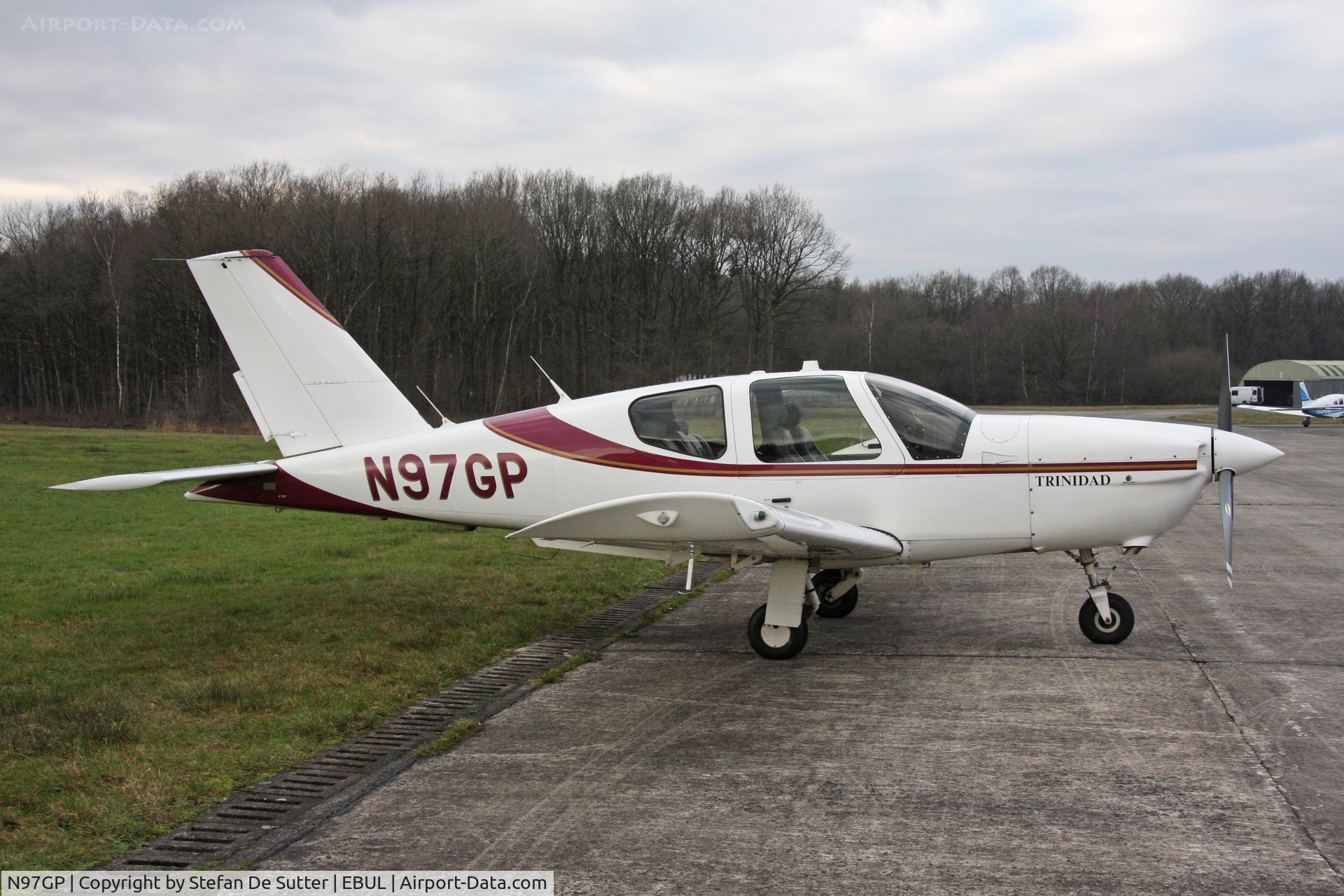 N97GP, 1998 Socata TB-20 Trinidad C/N 1837, Parked at Aeroclub Brugge.
