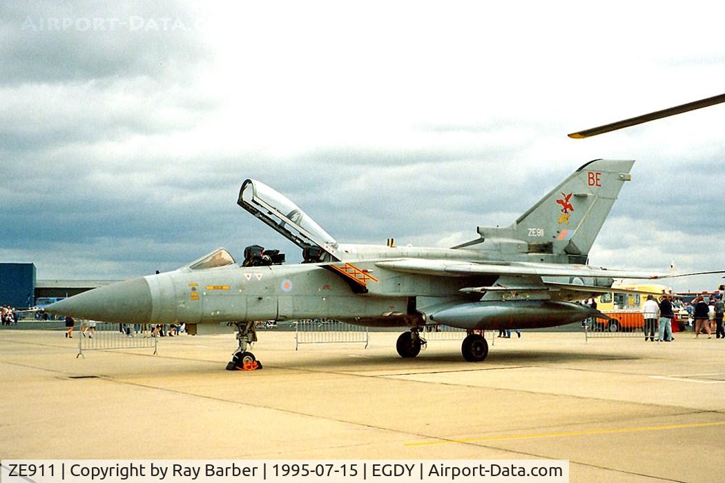 ZE911, 1989 Panavia Tornado F.3 C/N AS101/772, BAe/Panavia Tornado F.3 [AS101] RNAS Yeovilton~G 15/07/1995. Coded *CE* scrapped at St.Athan~G 2004-10-00