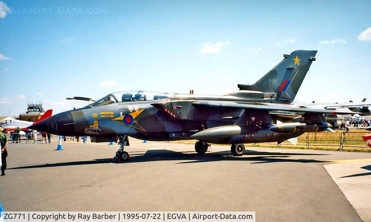 ZG771, 1991 Panavia Tornado GR.1 C/N 893/BT056/3440, BAe/Panavia Tornado GR.1T [BT056] (RAF) RAF Fairford~G 22/07/1995. Coded *DW* since converted to a GR.4T.