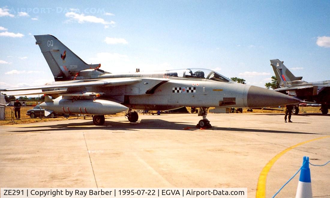 ZE291, 1987 Panavia Tornado F.3 C/N 624/AS037/3278, BAe/Panavia Tornado F.3 [AS037] (RAF) RAF Fairford~G 22/07/1995. Coded *GQ* Scrapped in 2006-03-00.