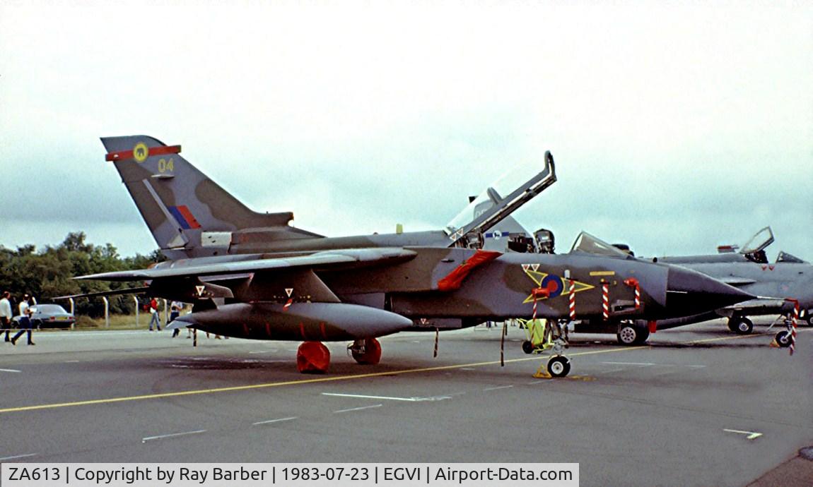 ZA613, 1982 Panavia Tornado GR.1 C/N 152/BS049/3077, BAe/Panavia Tornado GR.1 {BS049] (RAF) RAF Greenham Common~G 23/07/1983. Coded *04* image taken from a slide. Since converted to a GR.4