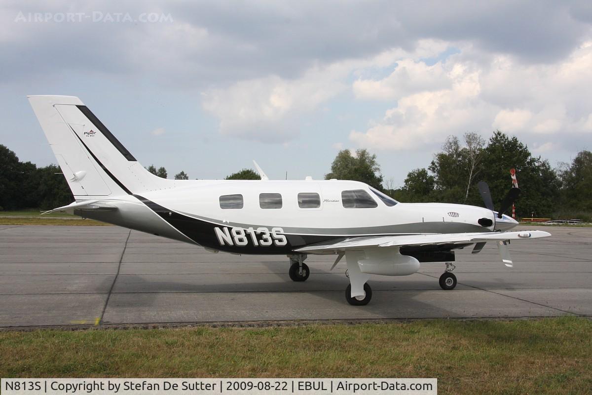 N813S, 2008 Piper PA-46-500TP Meridian C/N 4697363, Parked at Vliegclub Ursel.