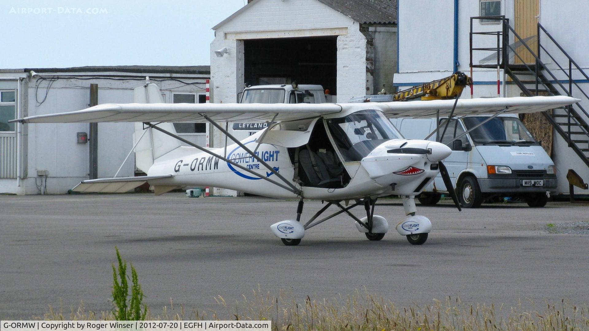 G-ORMW, 2005 Comco Ikarus C42 FB100 C/N 0501-6653, Resident Ikarus operated by Gower Flight Centre.