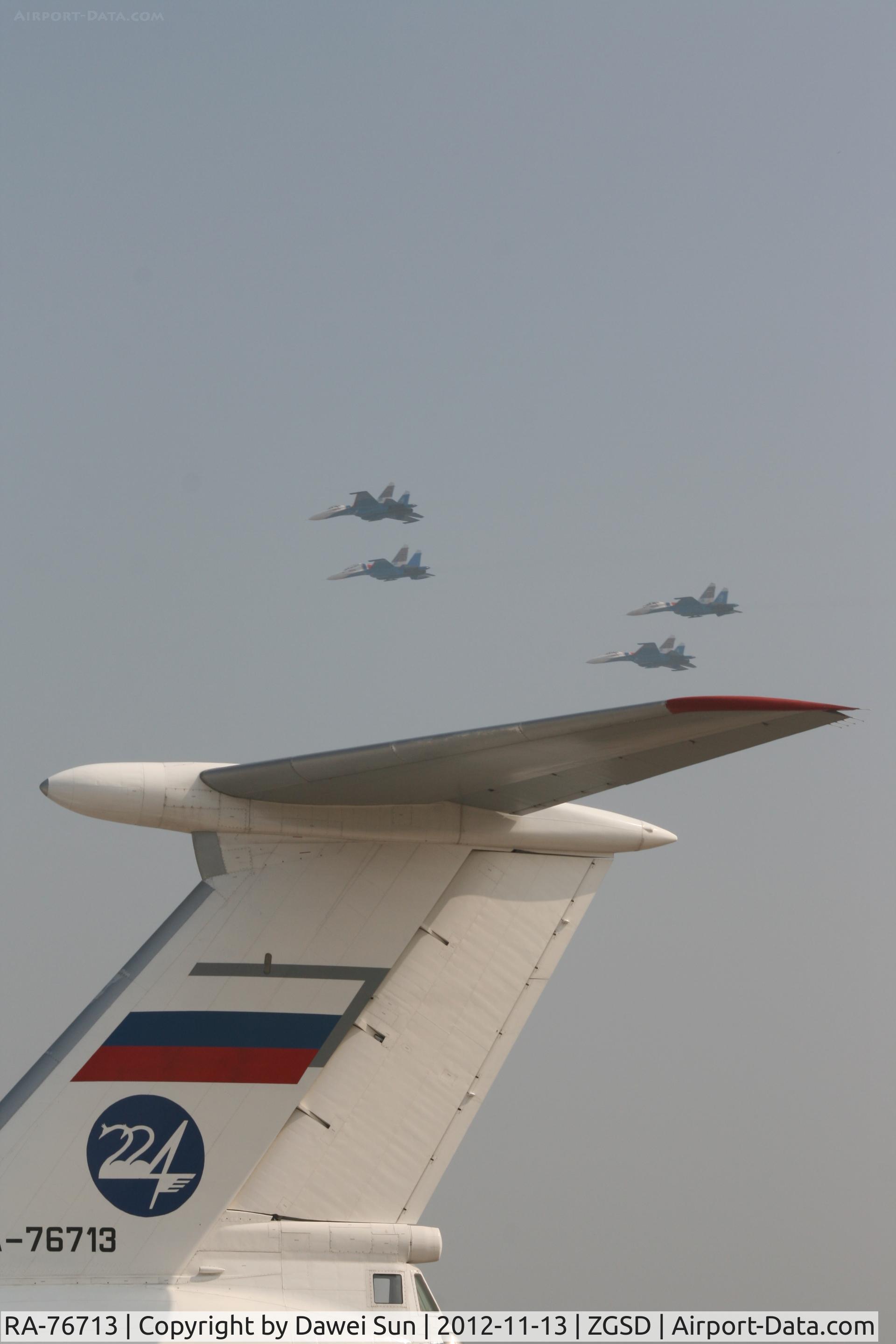 RA-76713, 1986 Ilyushin Il-76MD C/N 63474193, Zhuhai Airshow 2012 @ Zhuhai Airport