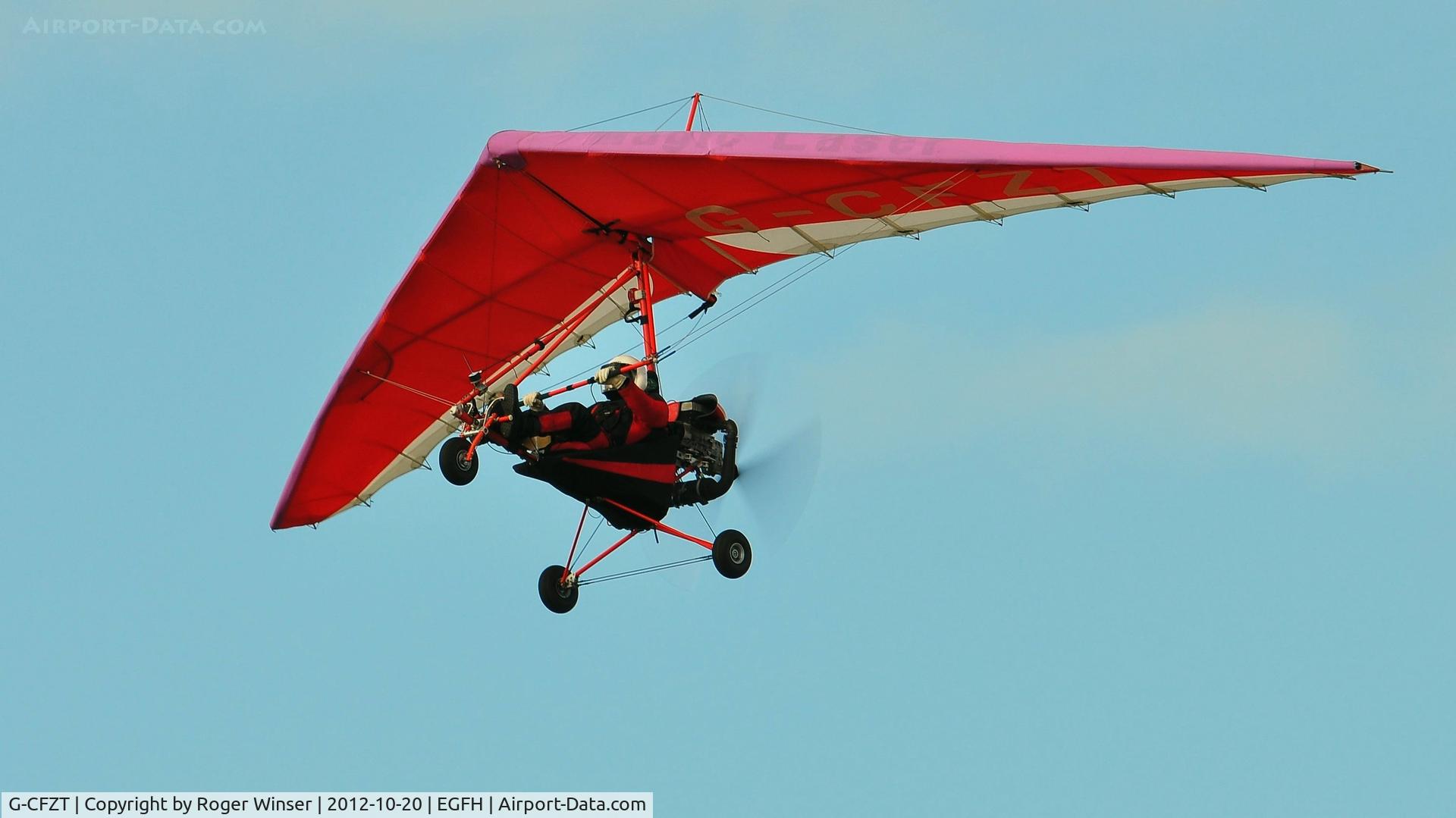 G-CFZT, 2008 Ace Aviation Magic Laser C/N AA00131, Resident microlight departing.