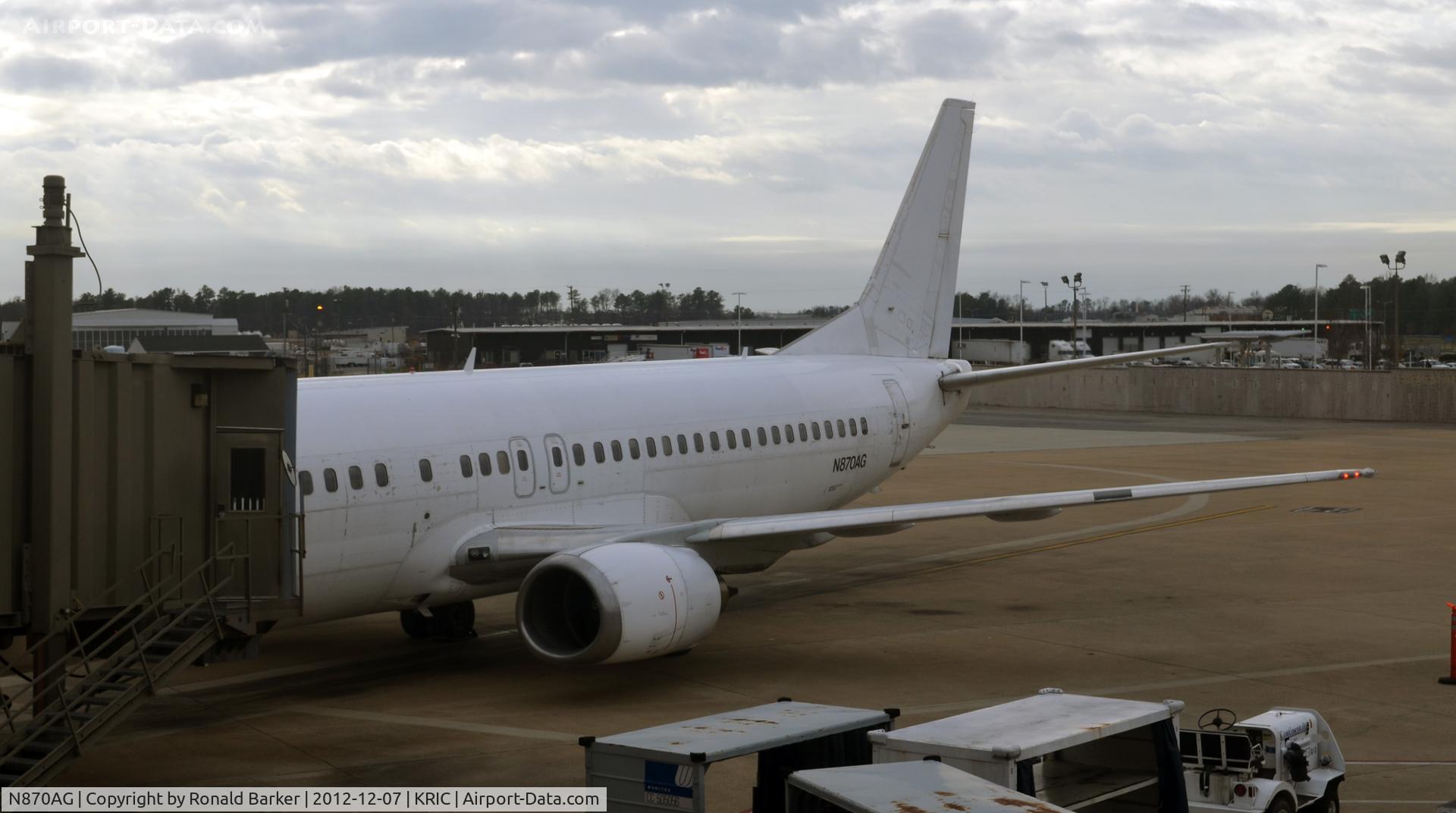 N870AG, 1988 Boeing 737-4Y0 C/N 23870, RIC VA