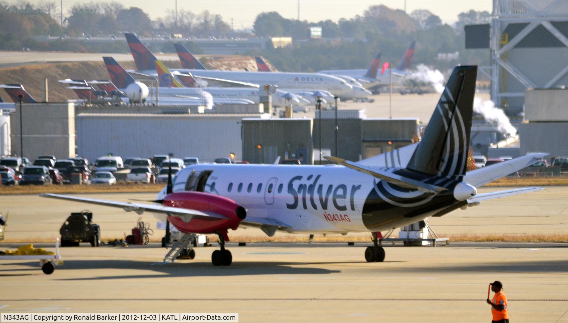 N343AG, 1998 Saab 340B C/N 340B-443, ATL GA