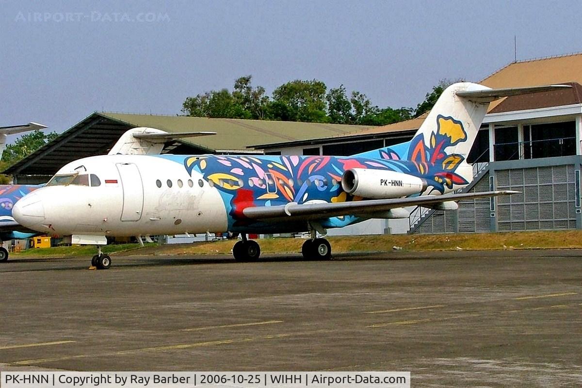 PK-HNN, 1977 Fokker F.28-3000 Fellowship C/N 11119, Fokker F-28-3000R Fellowship [11119] (Gatari Air Service) Jakarta-Halim~PK 25/10/2006.