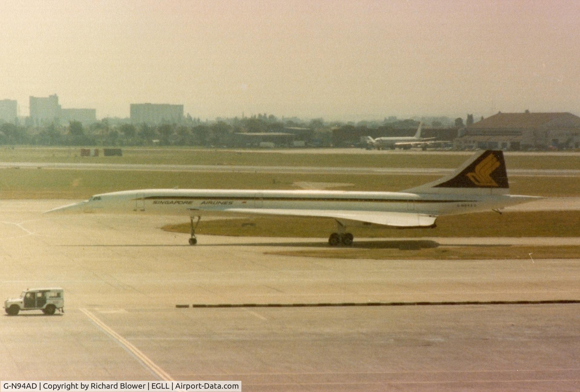 G-N94AD, 1976 Aerospatiale-BAC Concorde 1-102 C/N 100-010, Late 70's