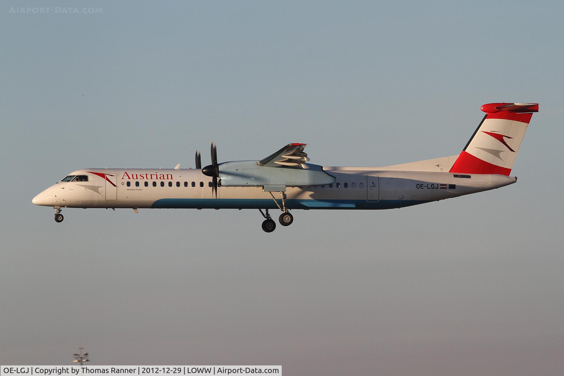 OE-LGJ, 2005 De Havilland Canada DHC-8-402Q Dash 8 C/N 4104, Austrian Airlines DHC-8