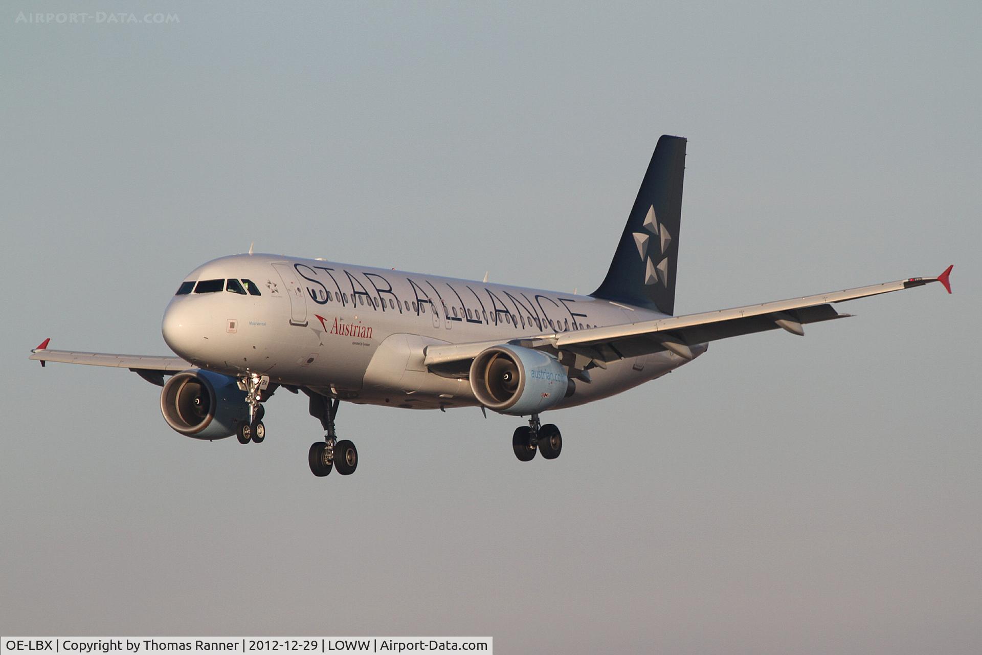 OE-LBX, 2002 Airbus A320-214 C/N 1735, Austrian Airlines Airbus A320