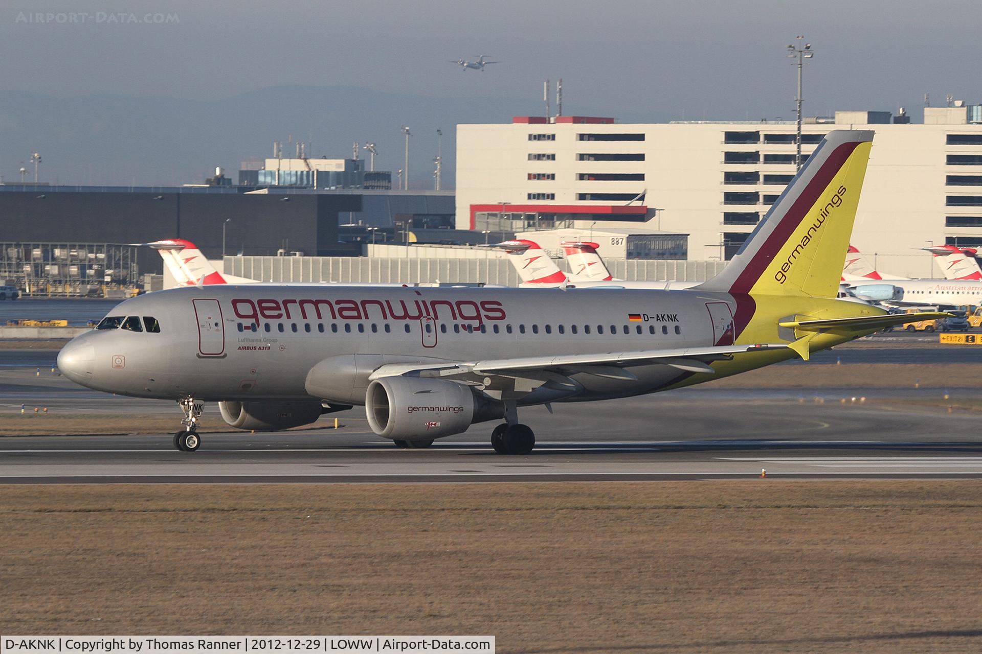D-AKNK, 1999 Airbus A319-112 C/N 1077, Germanwings Airbus A319