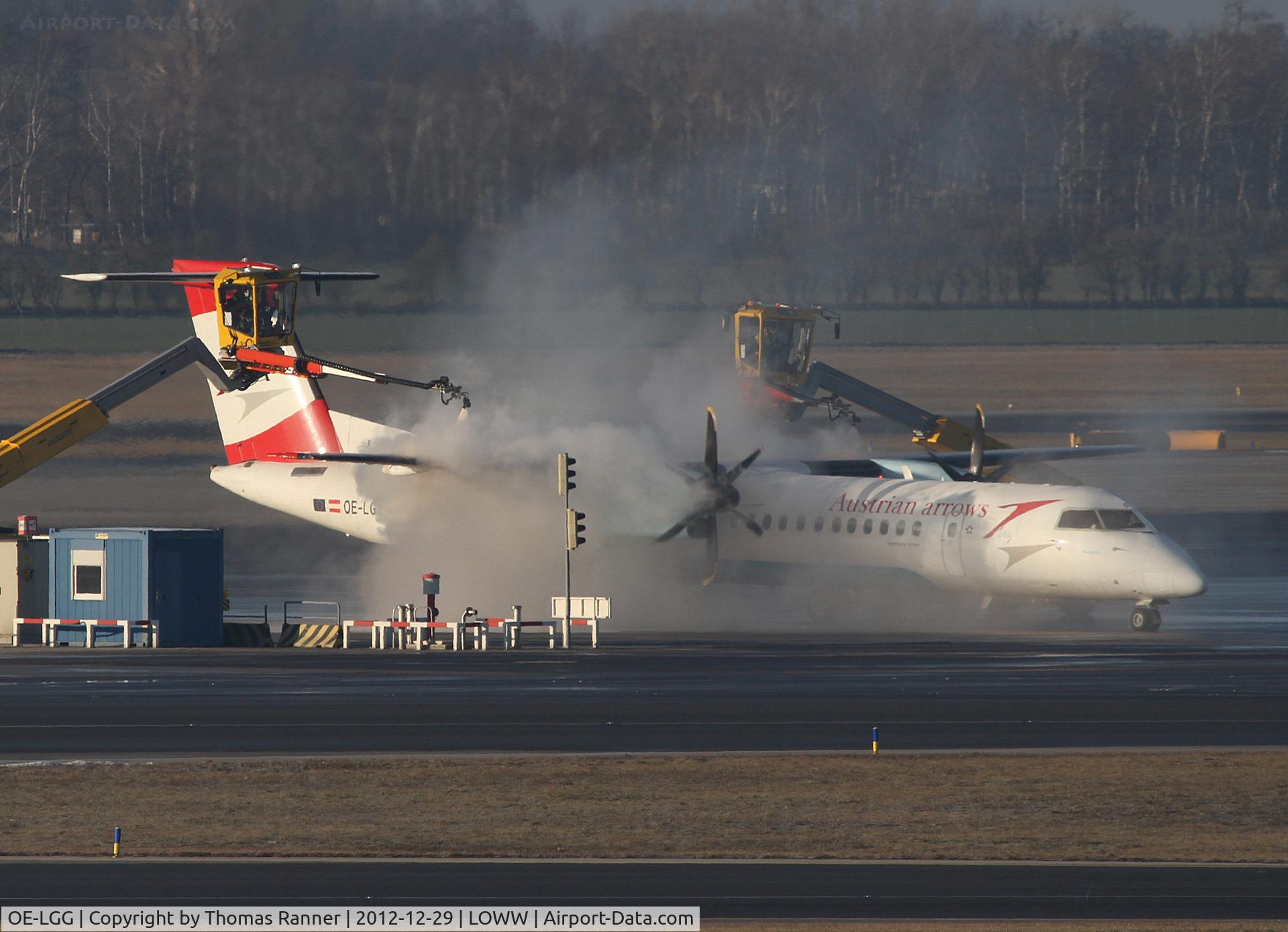 OE-LGG, 2002 De Havilland Canada DHC-8-402Q Dash 8 C/N 4074, Austrian Arrows DHC-8