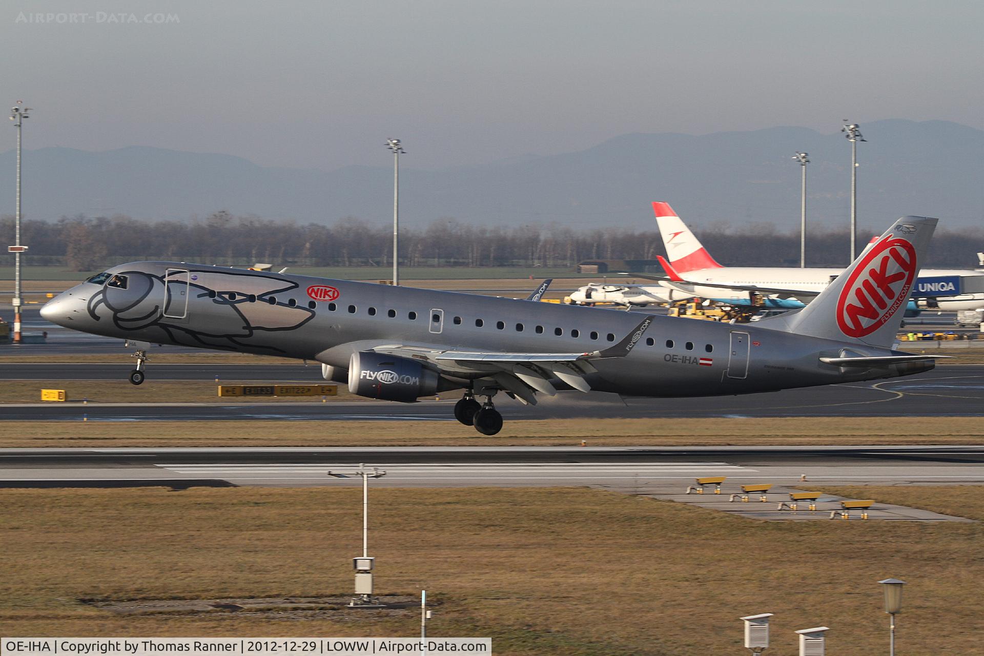OE-IHA, 2009 Embraer 190LR (ERJ-190-100LR) C/N 19000285, Niki Embraer 190