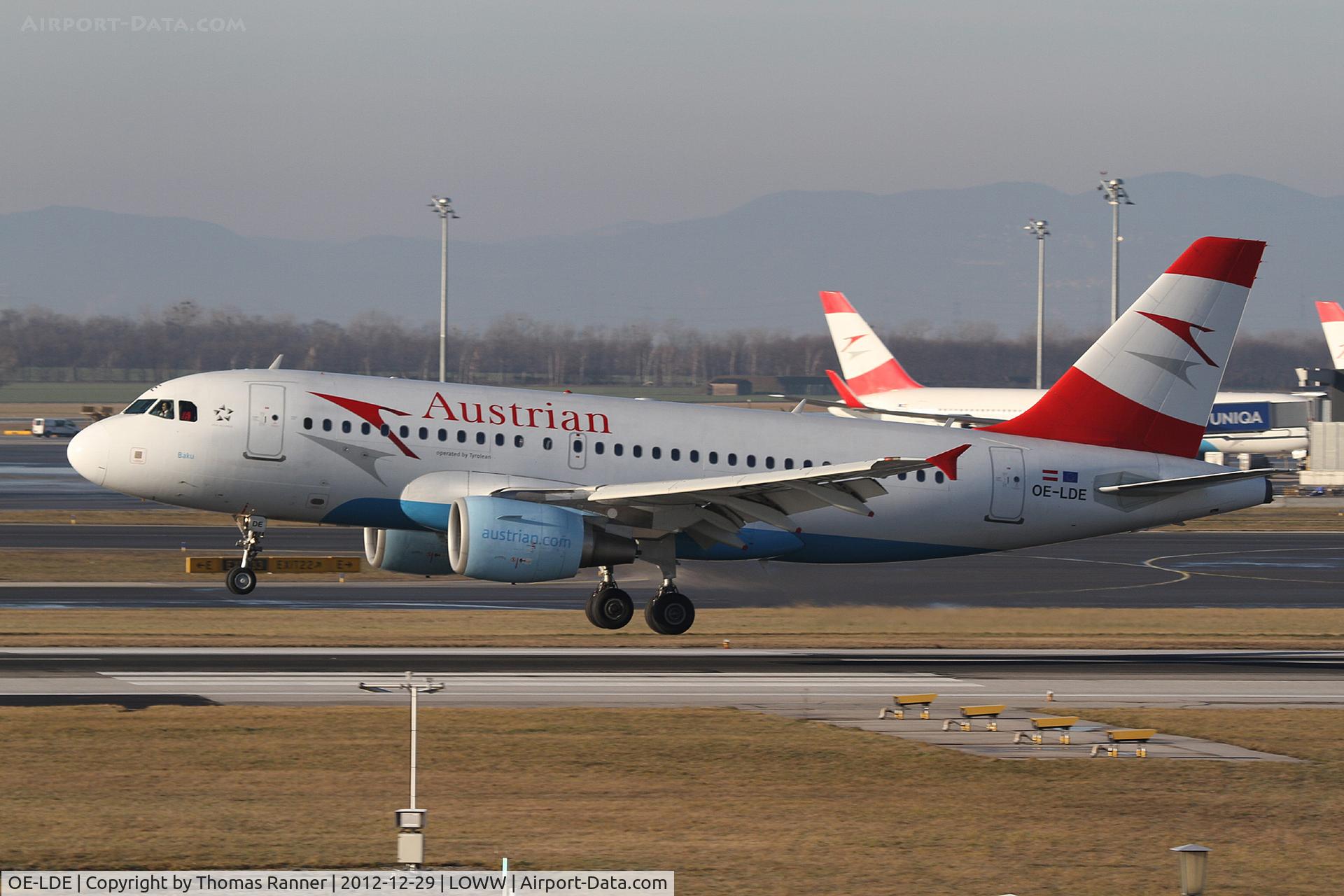 OE-LDE, 2005 Airbus A319-112 C/N 2494, Austrian Airlines Airbus A319