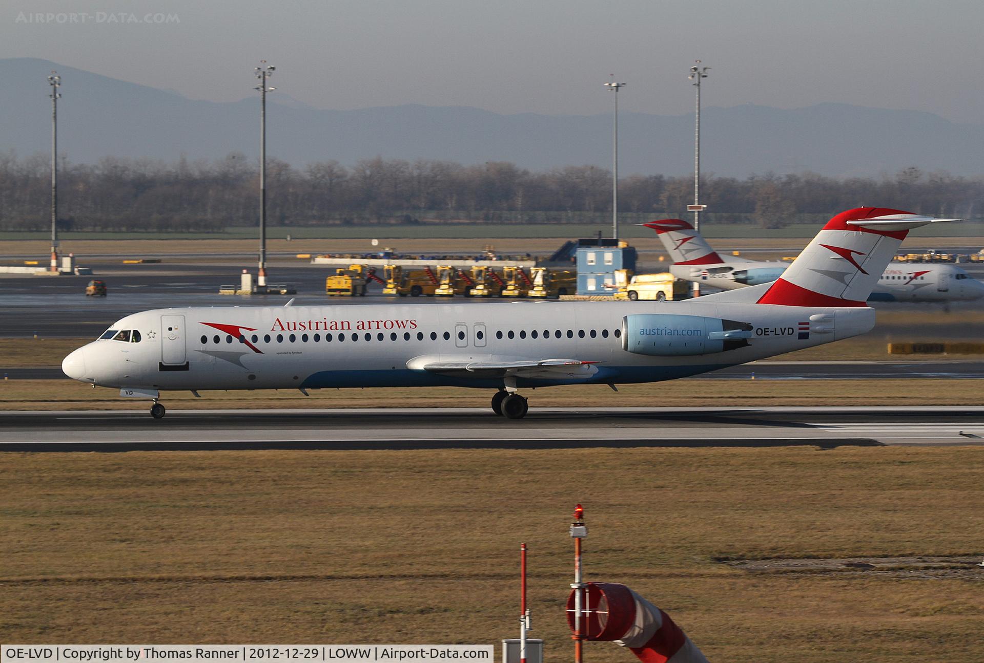 OE-LVD, 1994 Fokker 100 (F-28-0100) C/N 11515, Austrian Arrows Fokker 100