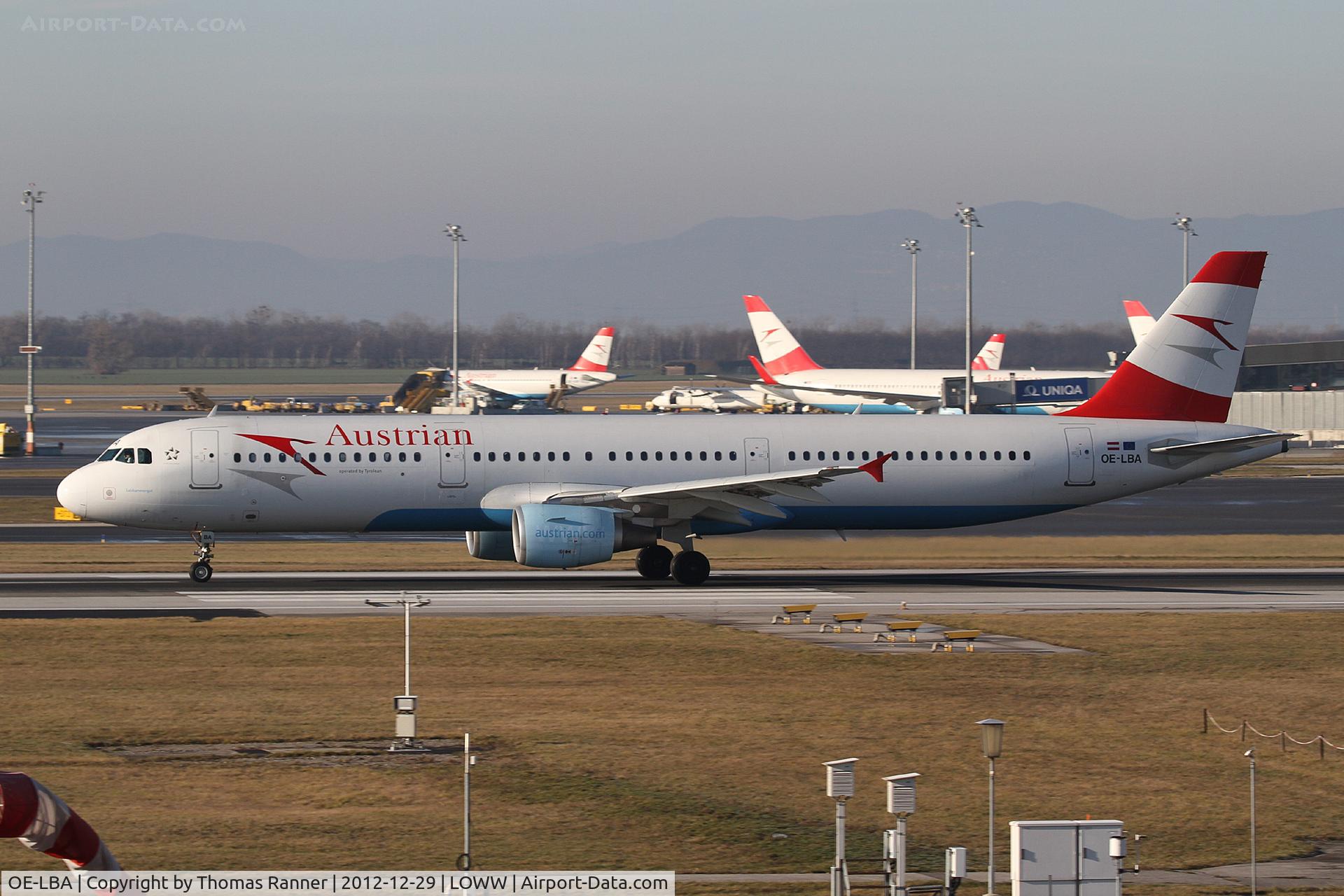 OE-LBA, 1995 Airbus A321-111 C/N 552, Austrian Airlines Airbus A321