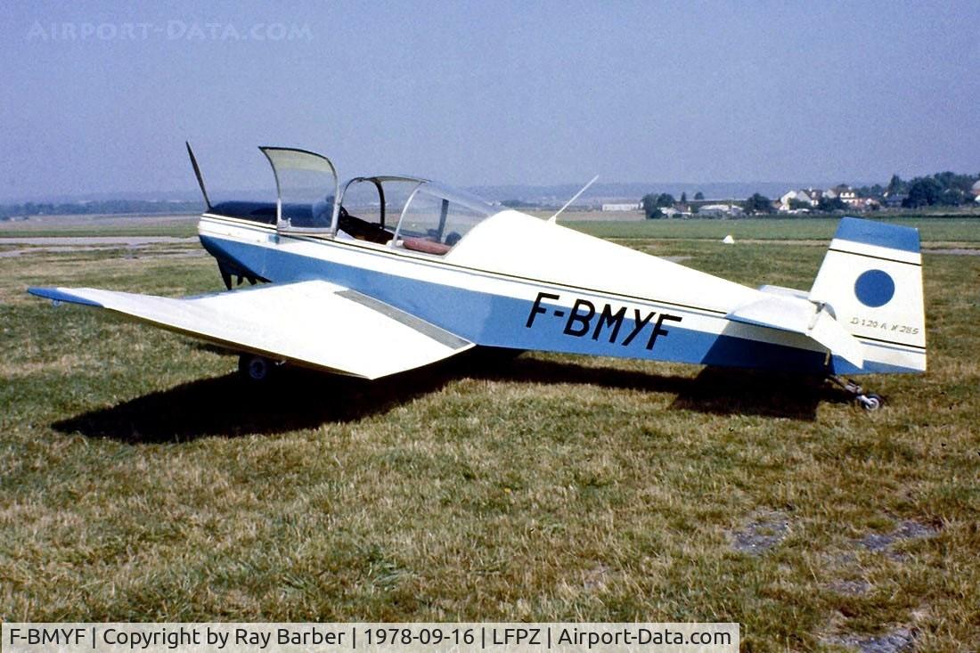 F-BMYF, 1965 Jodel (Wassmer) D-120 Paris-Nice C/N 285, Wassmer Jodel D.120A Paris-Nice [285]  St. Cyr-L Ecole~F 16/09/78. Image taken from a slide.