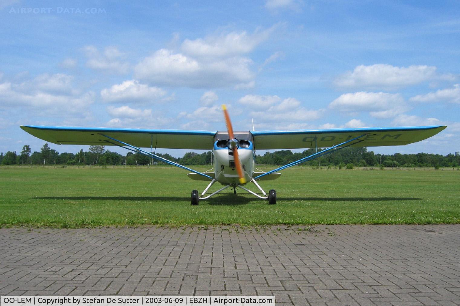 OO-LEM, 1947 Aeronca 11AC Chief Chief C/N 11AC-1607, Engine run up.