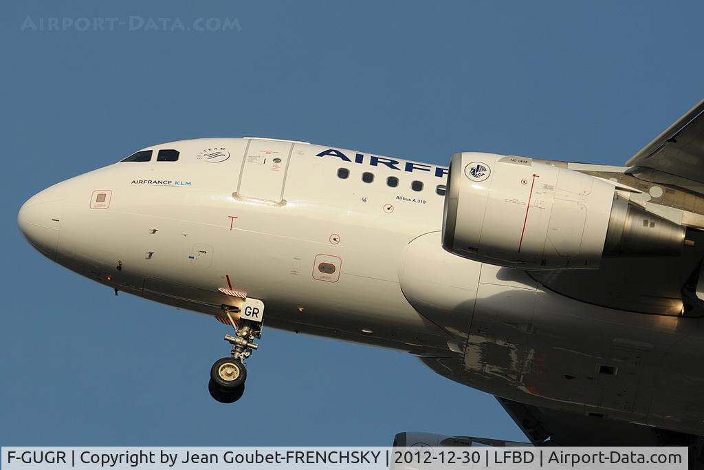 F-GUGR, 2007 Airbus A318-111 C/N 3009, AF6256 from PARIS ORLY landing 23