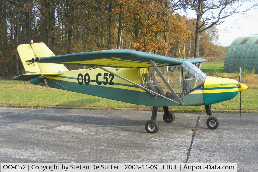 OO-C52, 1997 Rans S-6ES Coyote II C/N 02971090, Parked at Aeroclub Brugge.