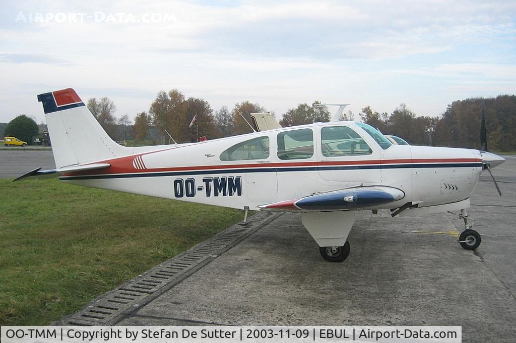 OO-TMM, Beech 35-C33 Debonair C/N CD-1050, Parked at Vliegclub Ursel.