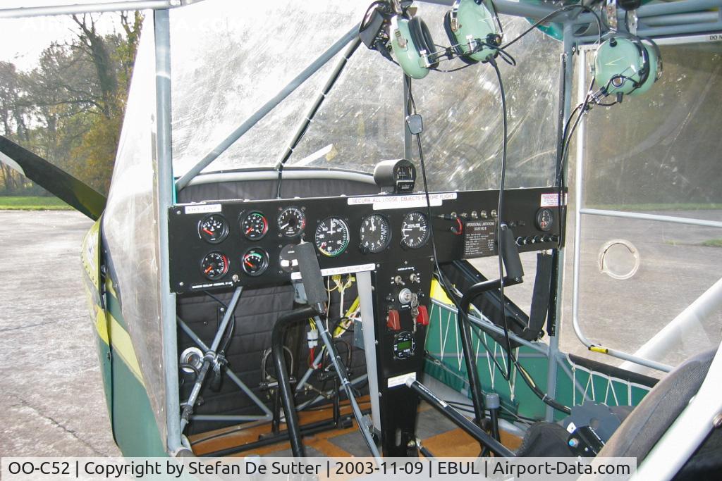 OO-C52, 1997 Rans S-6ES Coyote II C/N 02971090, Cockpit view.