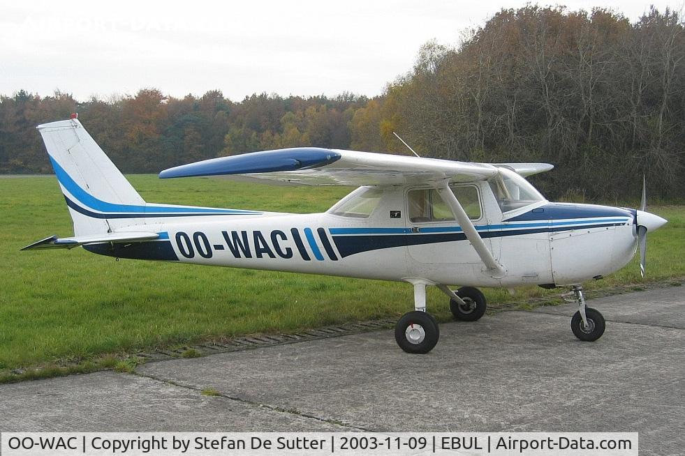 OO-WAC, 1976 Reims F150M C/N 1250, Parked at Aeroclub Brugge.