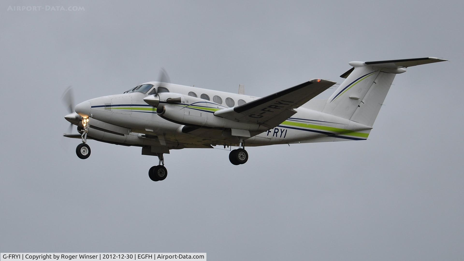 G-FRYI, 1976 Beech 200 Super King Air C/N BB-210, Visiting Super King Air of London Executive Aviation Ltd.