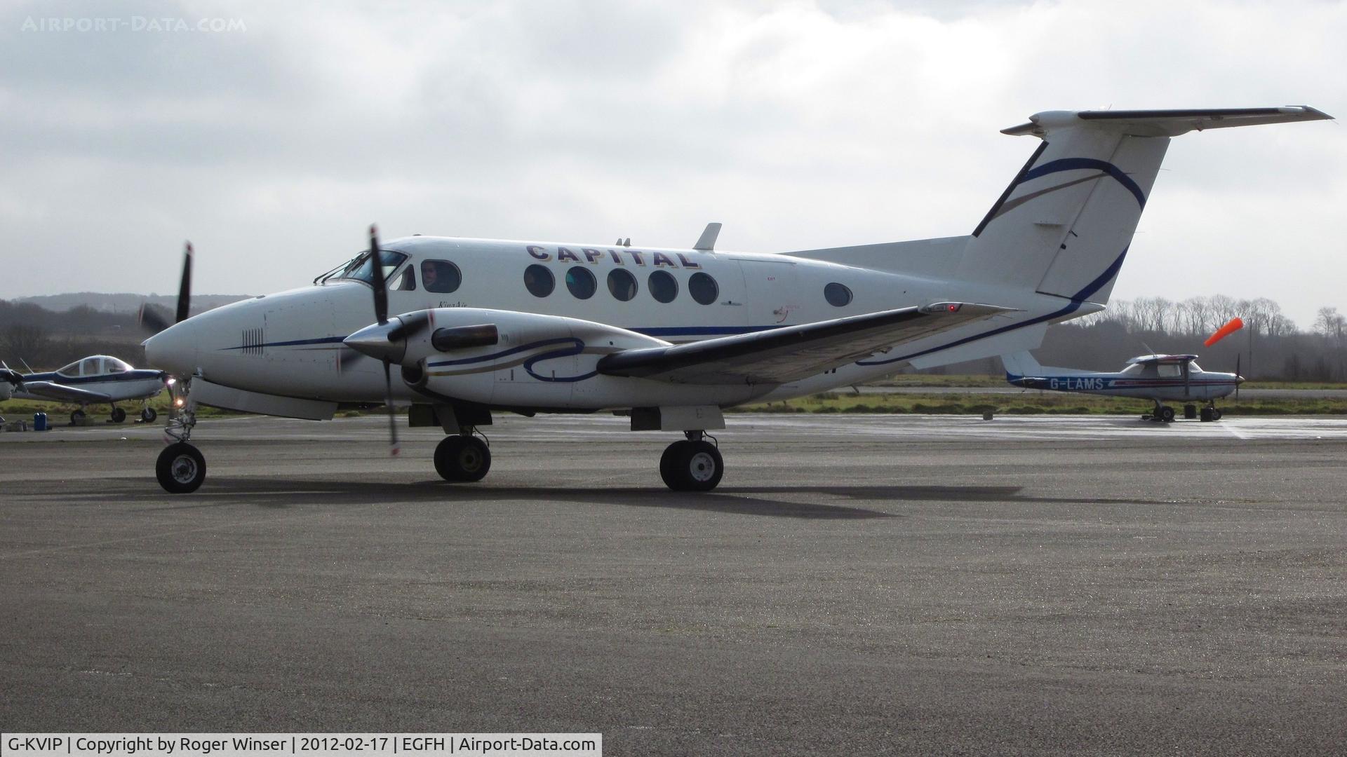 G-KVIP, 1979 Beech 200 Super King Air C/N BB-487, Visit by Capital Air Charter's Super King Air.
