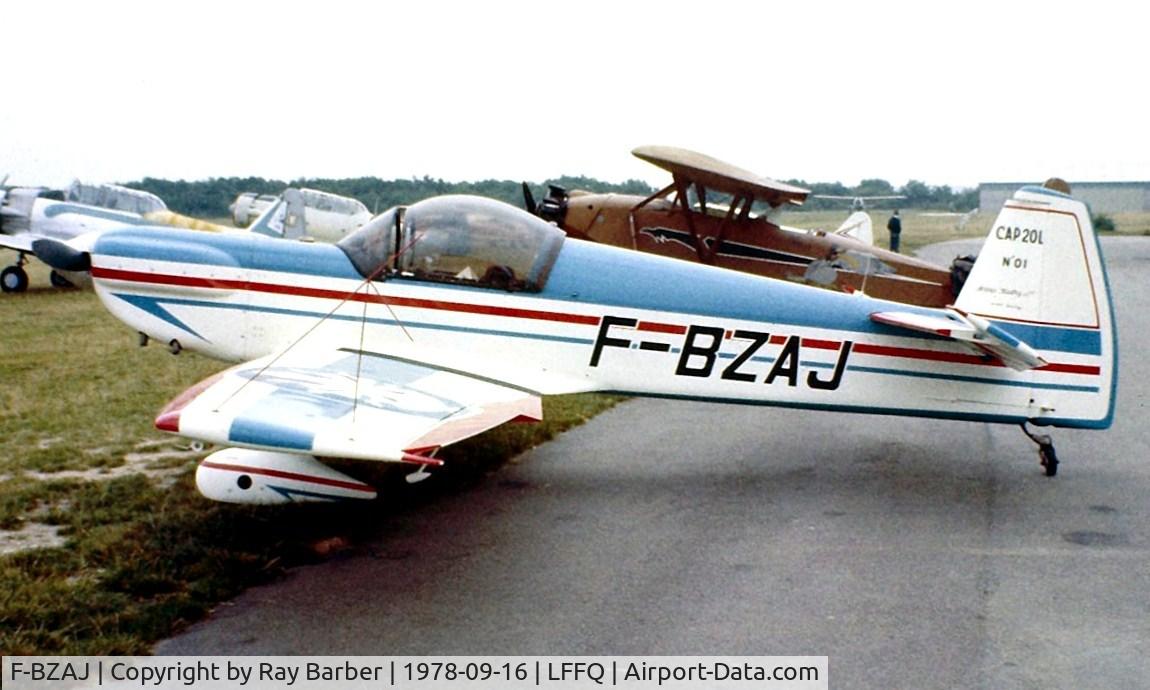 F-BZAJ, Mudry CAP-20LS-200 C/N 01, Mudry CAP-20LS-200 [01] La Ferte Alais~F 16/09/1978. Image taken from a slide.
