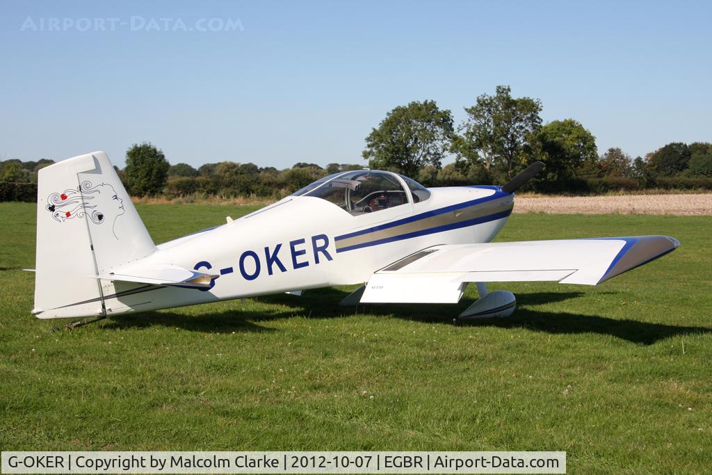 G-OKER, 2004 Vans RV-7 C/N PFA 323-14233, Vans RV-7. Hibernation Fly-In, The Real Aeroplane Company, Breighton Airfield, October 2012.