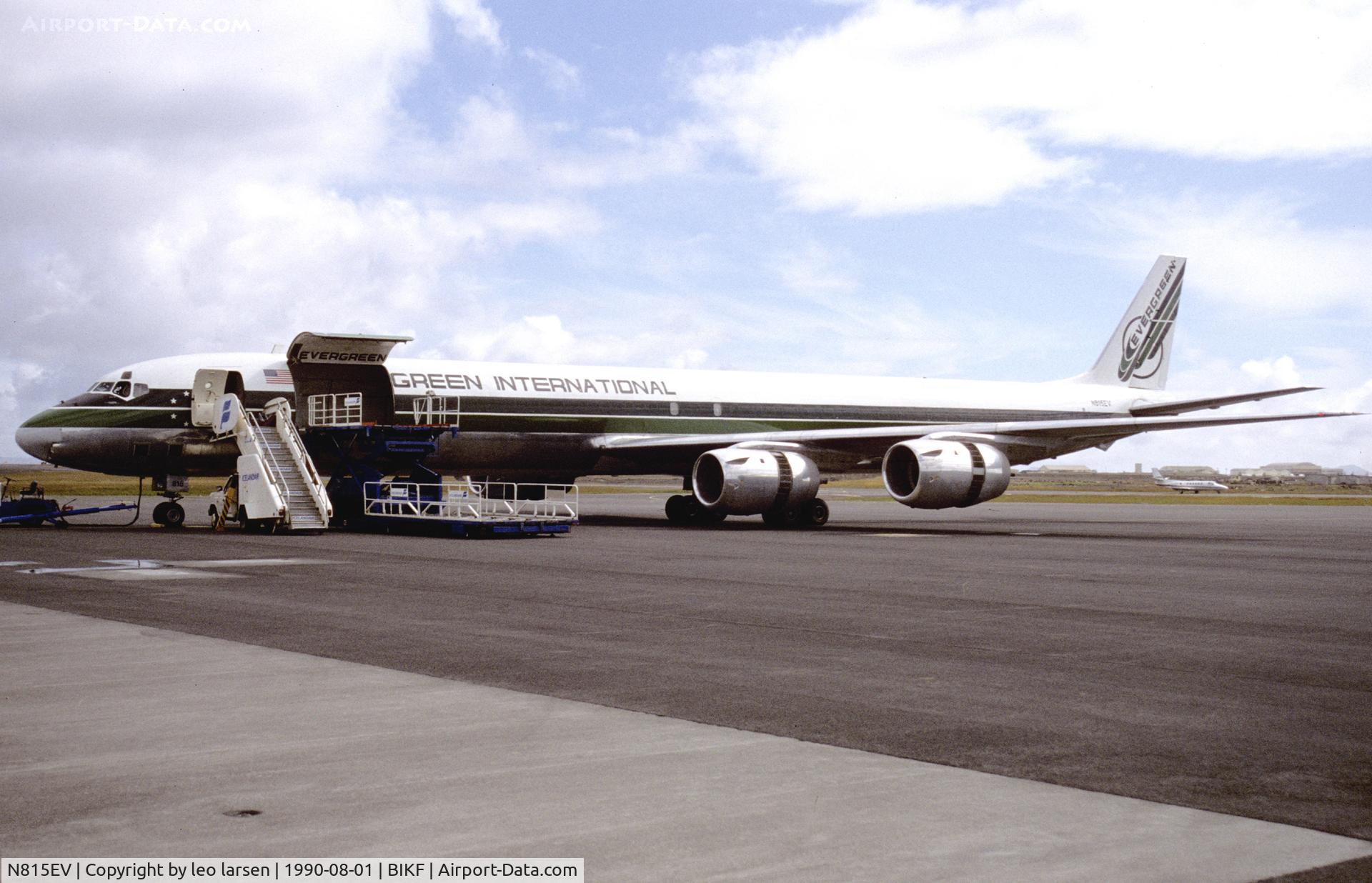 N815EV, 1968 Douglas DC-8-73F C/N 46002, Keflavik Iceland 1.8.90