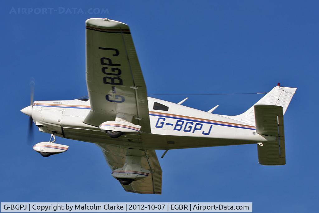 G-BGPJ, 1979 Piper PA-28-161 Cherokee Warrior II C/N 28-7916288, Piper PA-28-161. Hibernation Fly-In, The Real Aeroplane Club, Breighton Airfield, October 2012.
