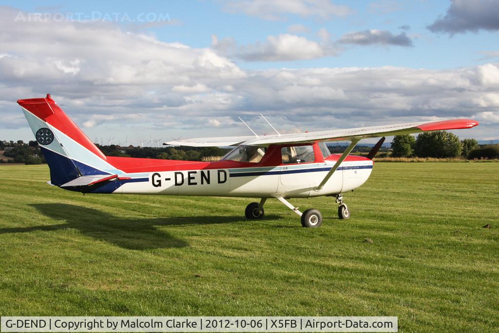 G-DEND, 1975 Reims Cessna F150M C/N 1201, Reims F150M. Fishburn Airfield UK, October 2012.